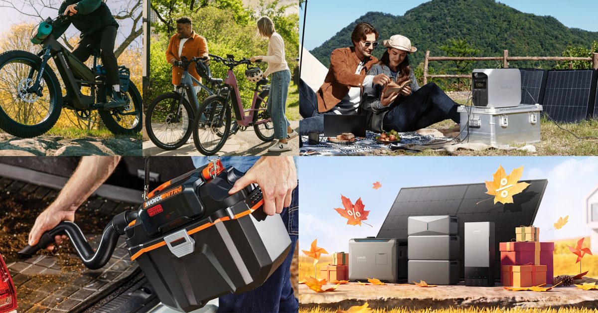 Monarc smart e-bikes get largest $838 FREE bundles, EcoFlow power station flash sale, Anker SOLIX E10 exclusive lows, Worx, more