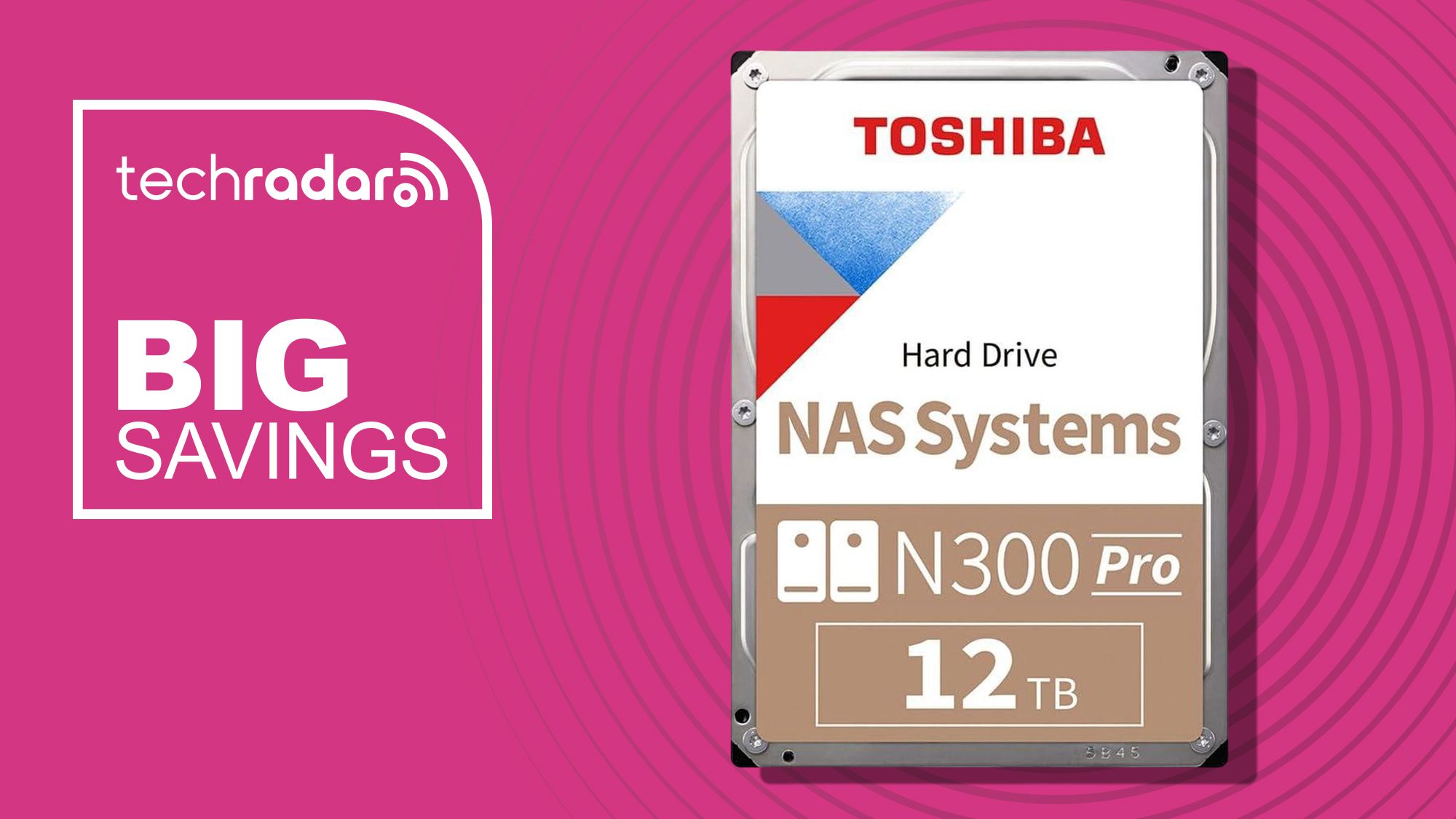 Toshiba’s 12TB 7,200 RPM NAS HDD gets a $100 discount