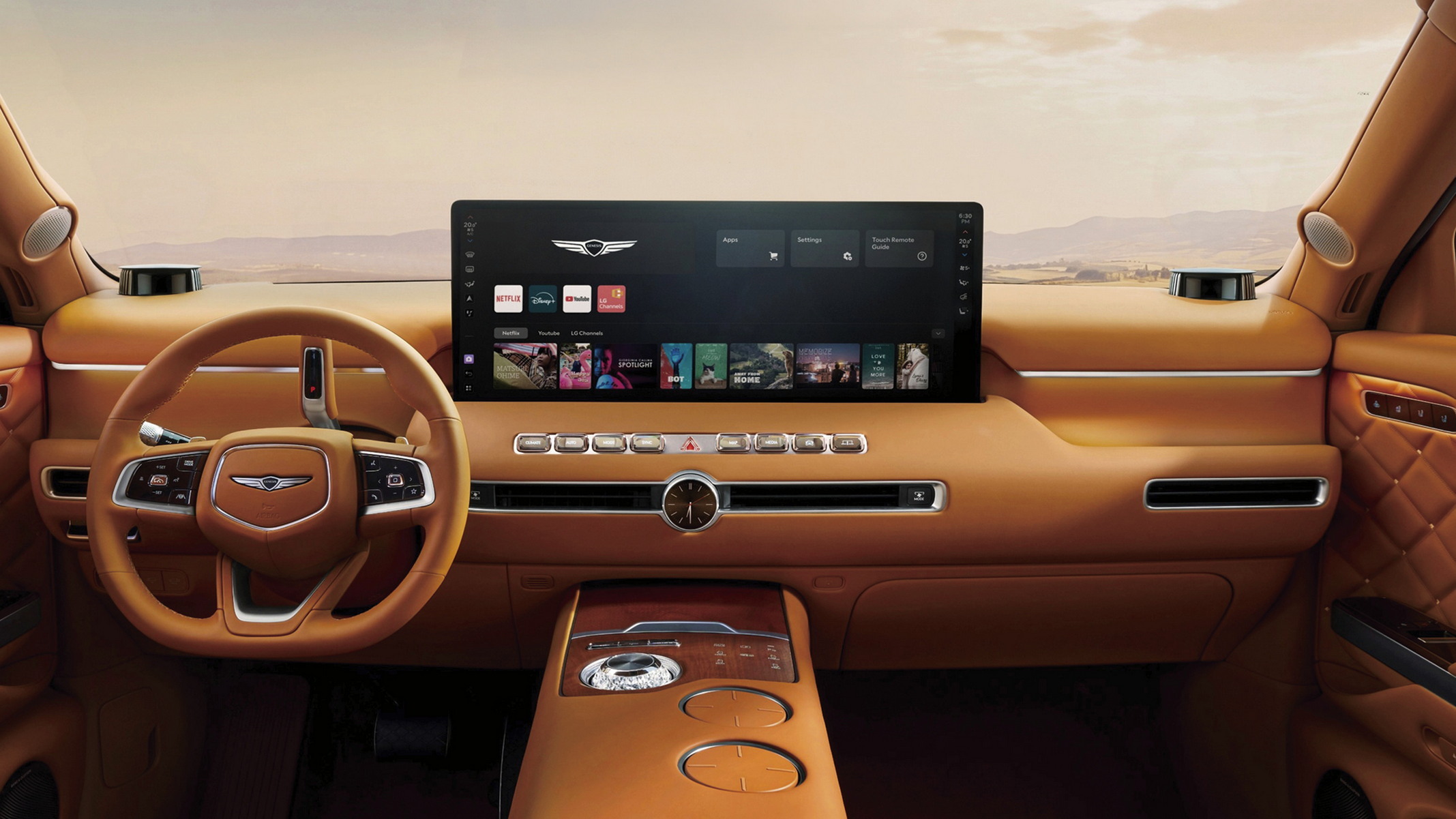Genesis GV90 Shows How Massive Display Grows Even Bigger For The Ultimate In-Car Movie Theater | Carscoops