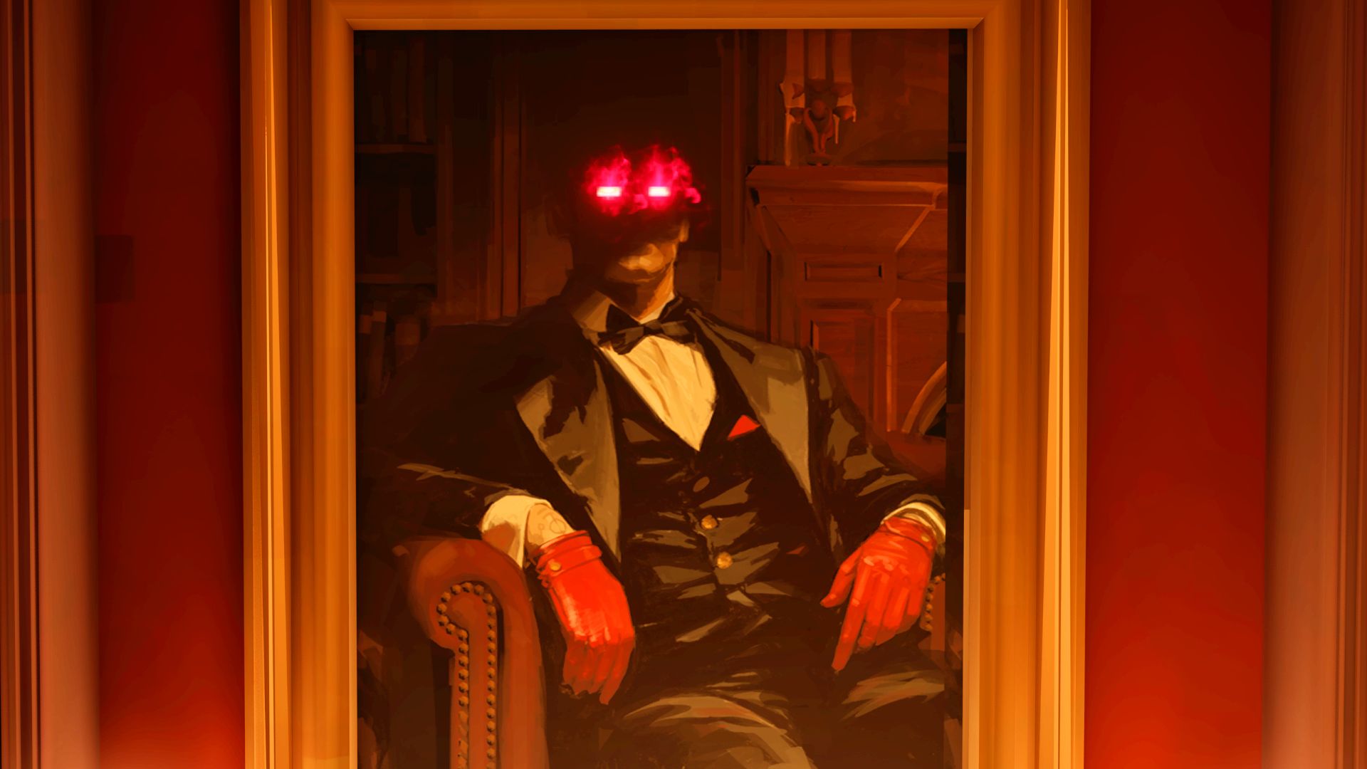 The eyes of Valve’s creepy portrait are glowing again