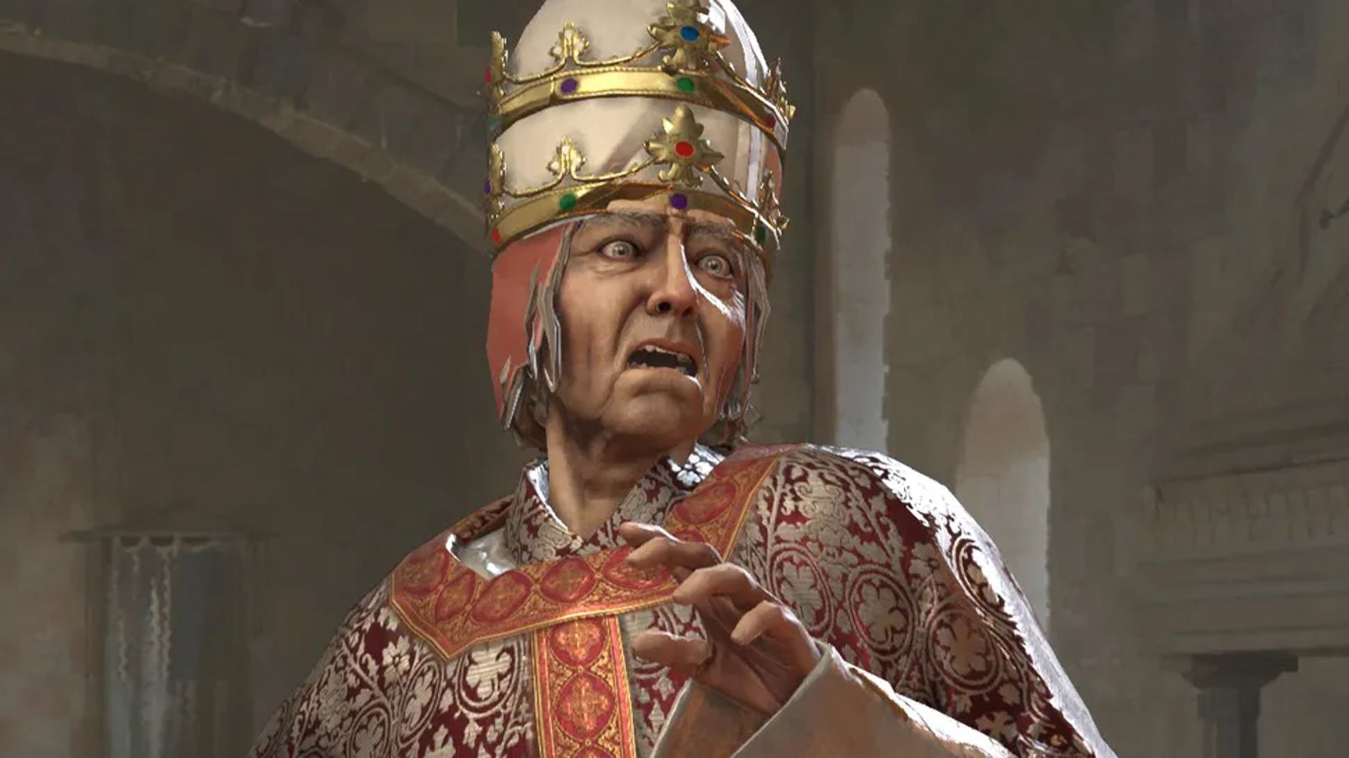 Tragedy: Crusader Kings 3’s pope DLC will not let you use blood boys to prolong your life, and yes I did ask the devs