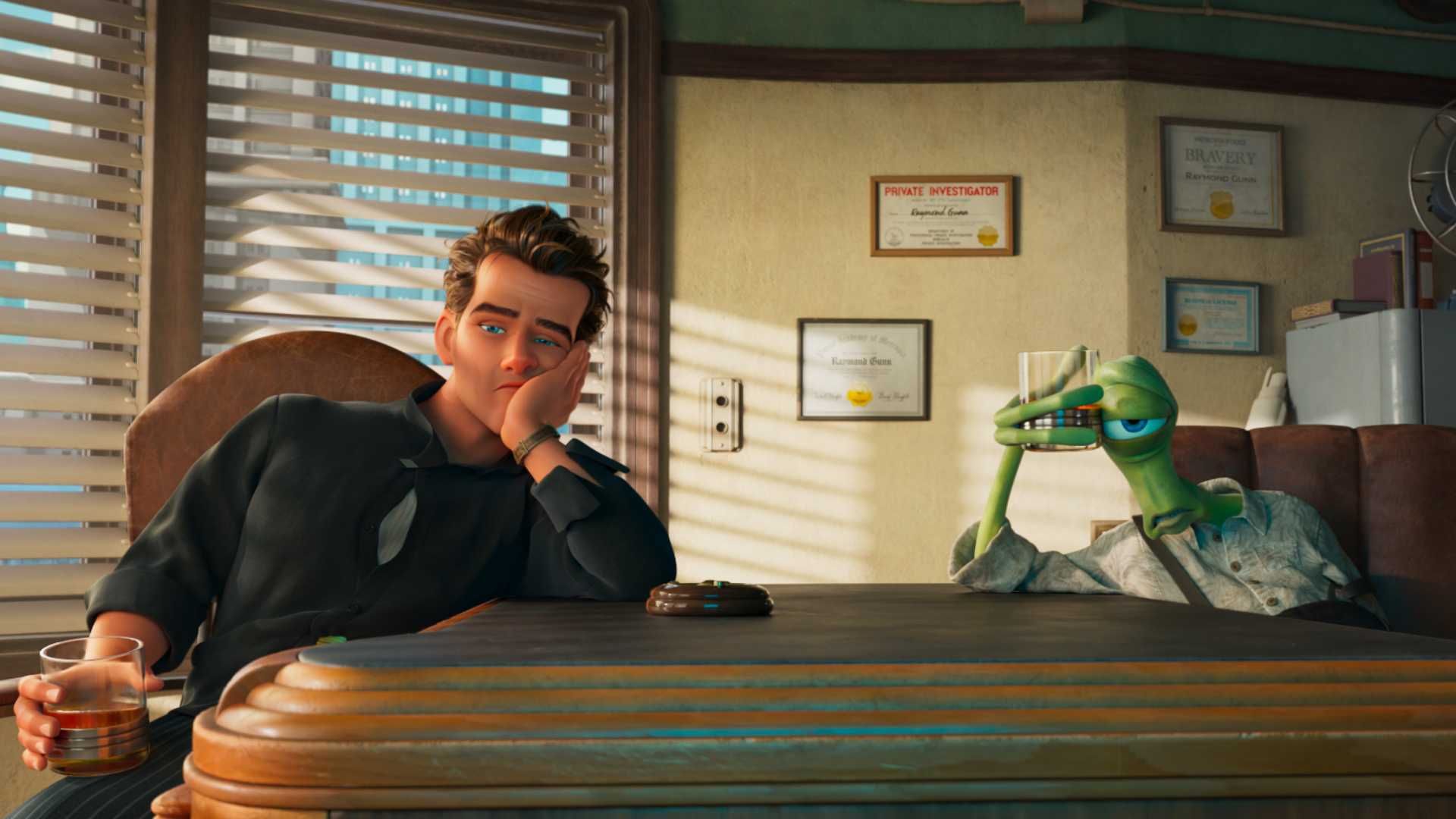 The Incredibles director’s new movie gets a gorgeous first trailer that is a love letter to classic detective noirs with a sci-fi twist