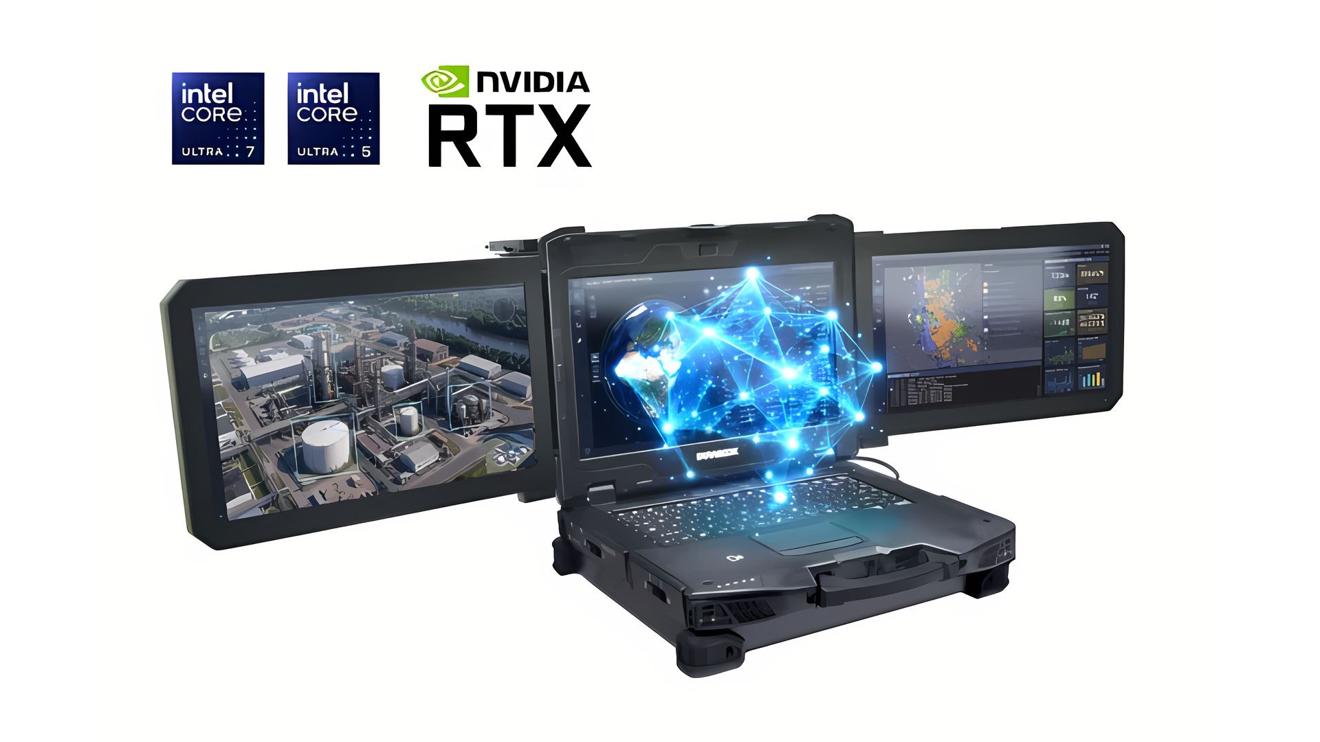 Durabook launches a workstation laptop with three real screens – Z14I-DX3 is a rugged mobile device featuring a trio of 14-inch full HD displays with an optional Nvidia RTX 5000 Ada GPU for command posts and drone teams