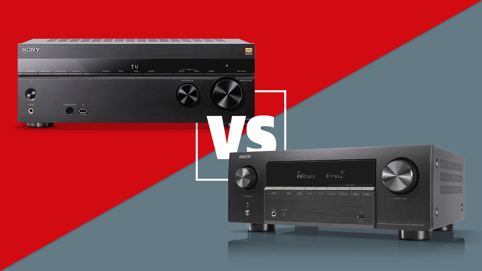 Sony TA-AN1000 vs Denon AVR-X2900H: which mid-range AV amplifier comes out on top?