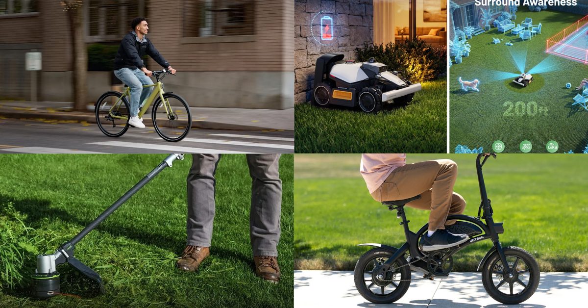 Tenways e-bikes up to $807 off from $1,599, Mammotion LUBA Mini 2 AWD robot mower bundle $379 off, EGO trimmer, Jetson, more
