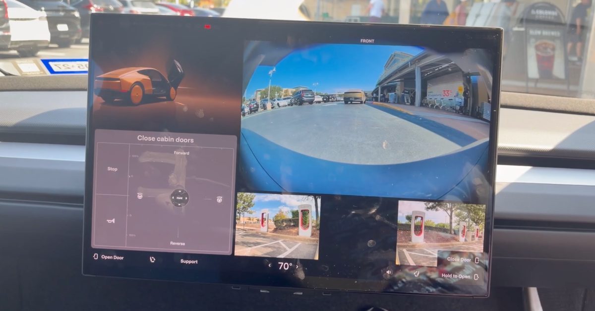 Tesla Cybercab has a hidden virtual joystick to drive it manually