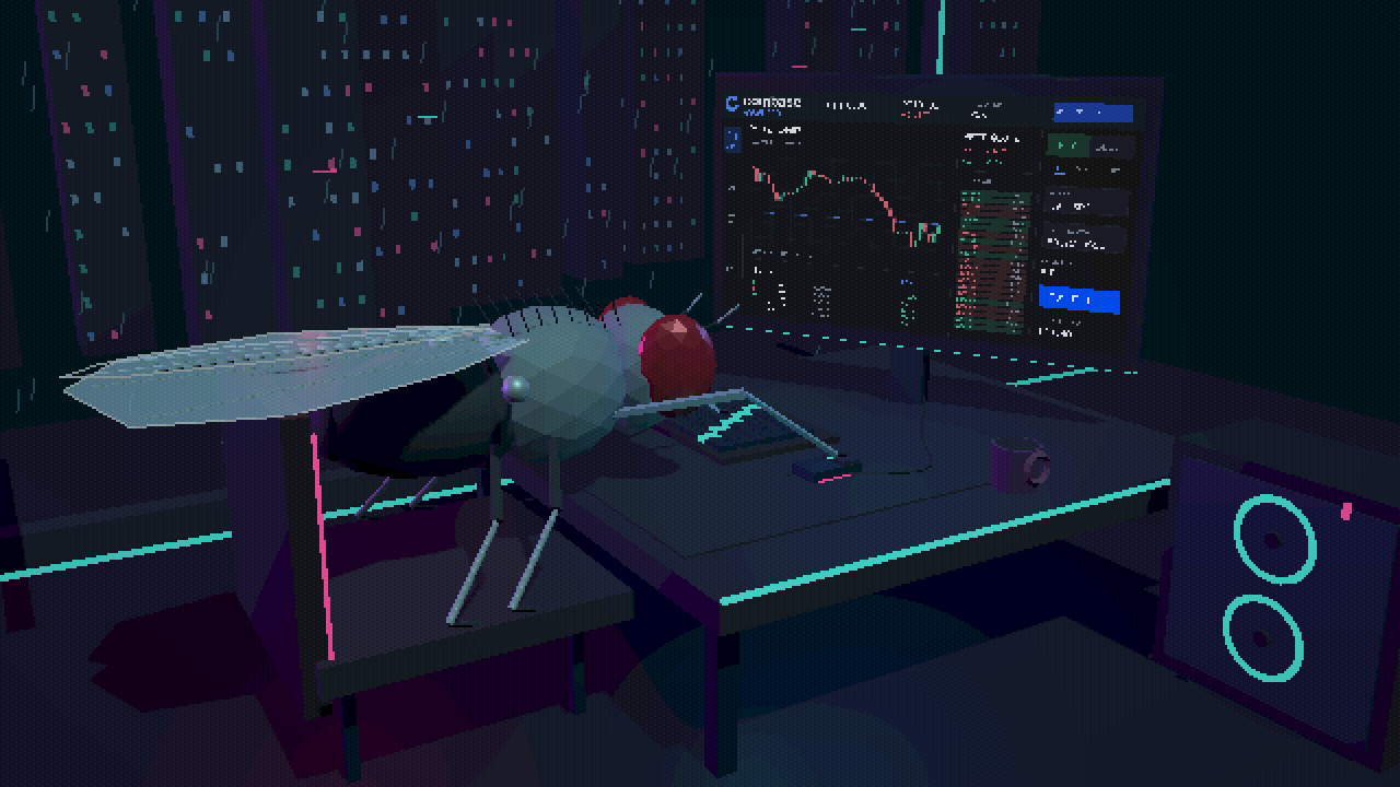 Engineer turns simulated fly brain into a crypto day trader, posts downloadable sim to GitHub — 166,700 virtual neurons read candlestick charts for dopamine hits