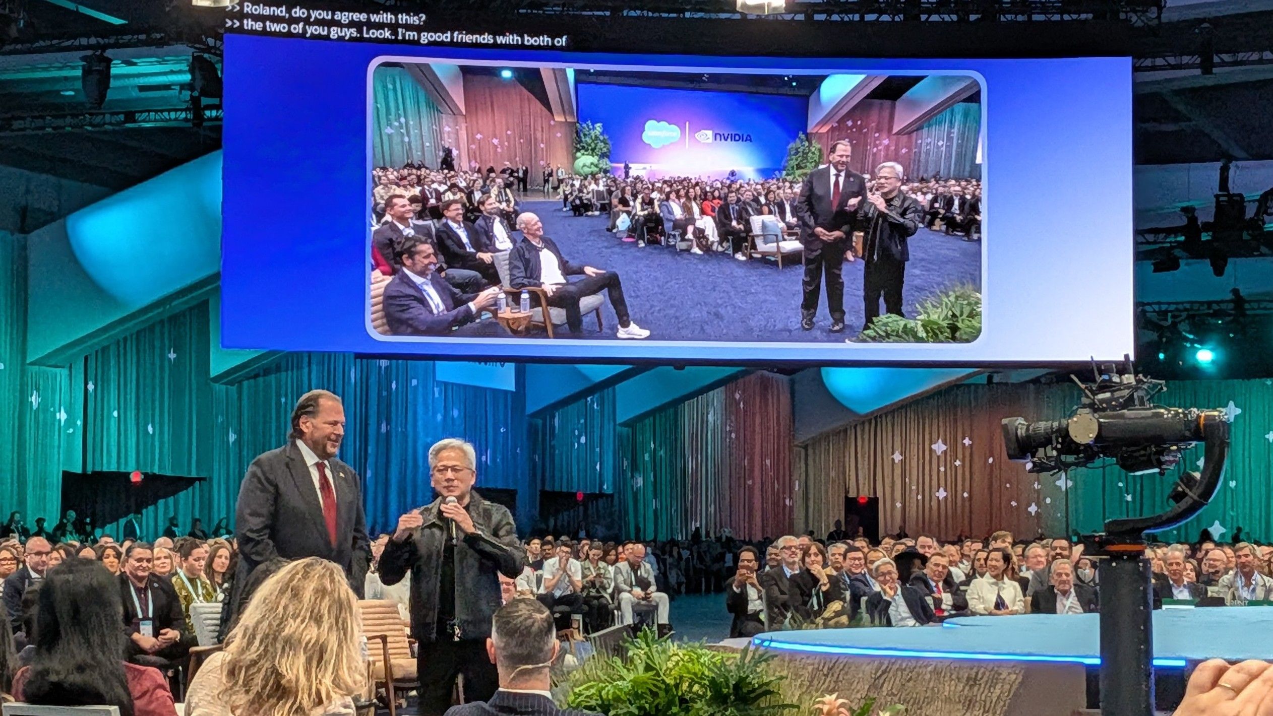‘We’re going through a new industrial revolution’: Nvidia CEO Jensen Huang and Anthropic CEO Dario Amodei share differing views on AI at Dreamforce 2026