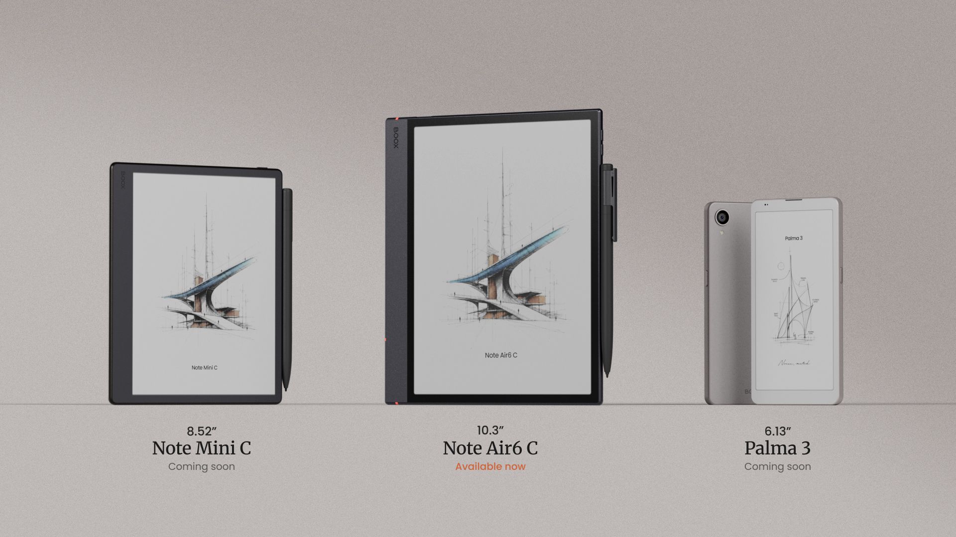 Boox debuts a trio of new ePaper tablets to get you through the fall