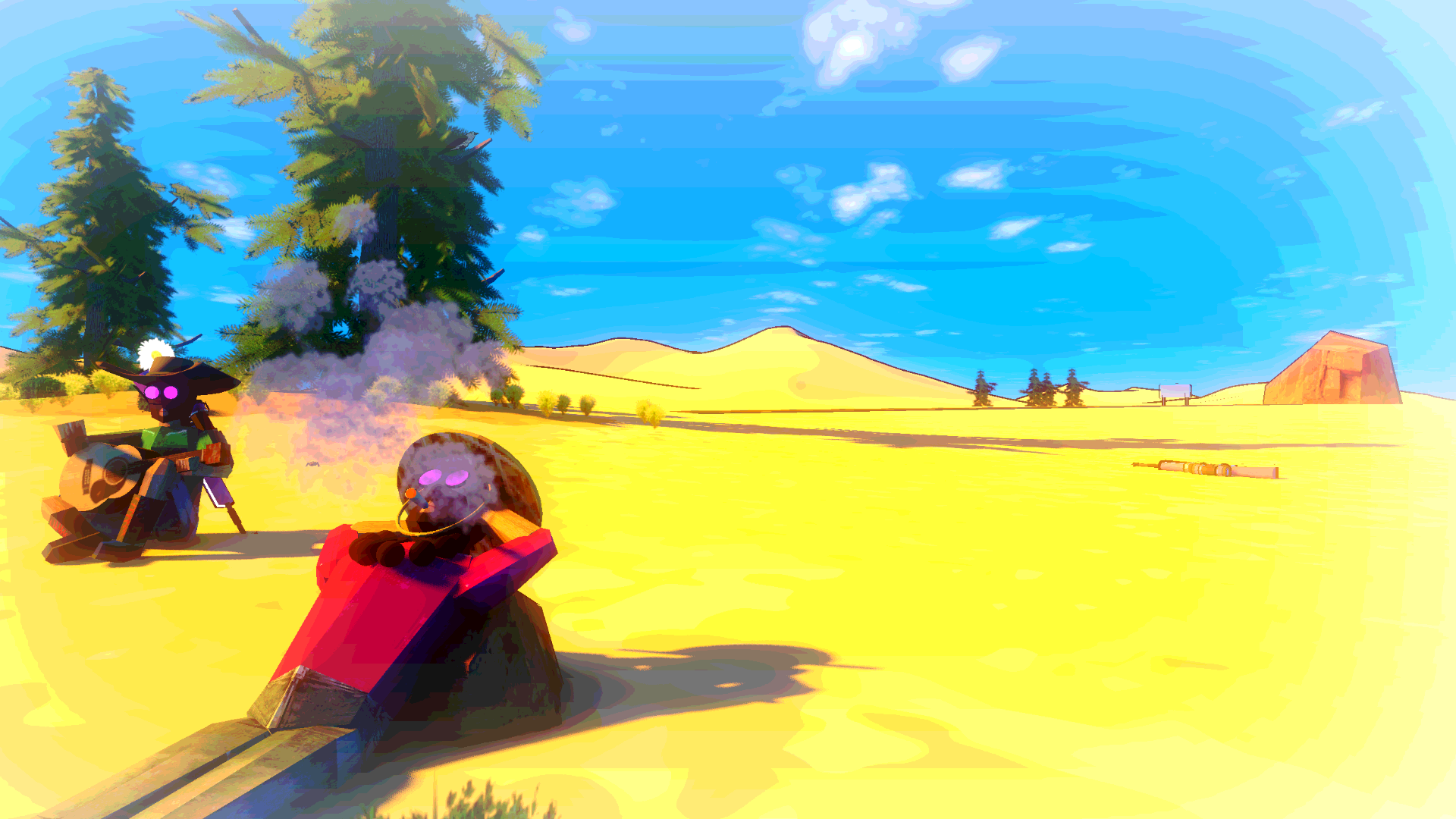 Beautiful Freaks of the Desert is a speedrunning FPS flipping the middle finger at all things data center