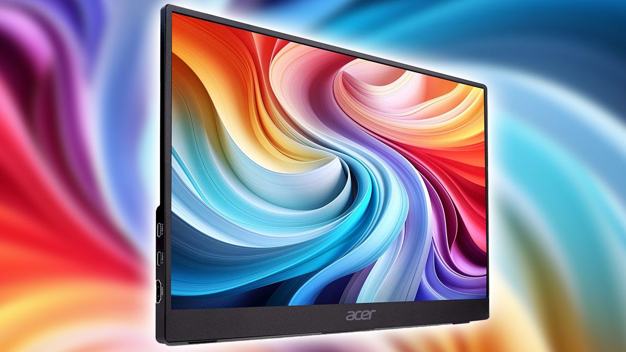 The Practical Acer 16″ 1080p Portable USB Monitor Is on Sale For Just $39.99, Use As a Secondary Screen For Your Laptop or a Display For Your Nintendo Switch 2