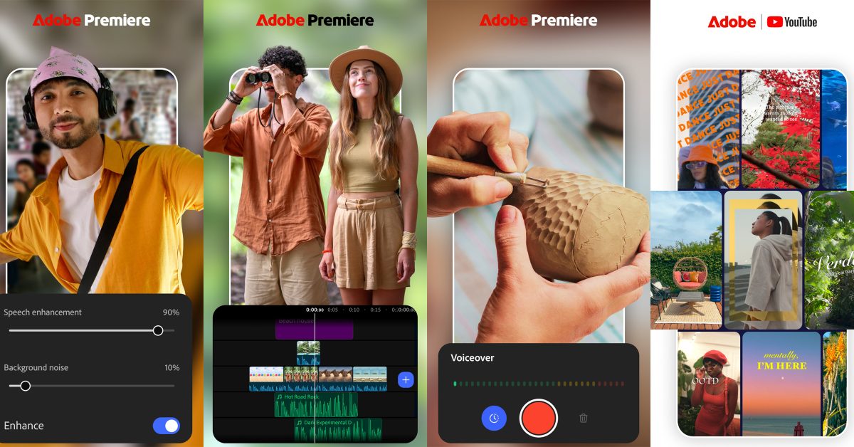 Adobe Premiere for Android launches for free with layered video editing, YouTube templates