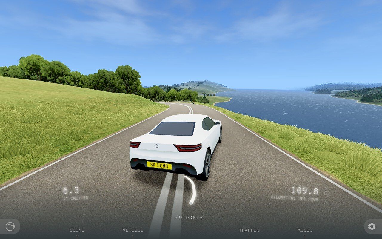 This chill procgen driving game has a very clever UI feature