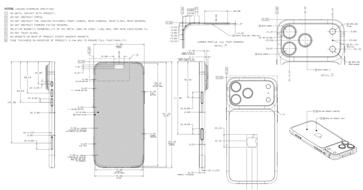 Apple’s dimensional drawings offer a fascinating look at its product designs – 9to5Mac