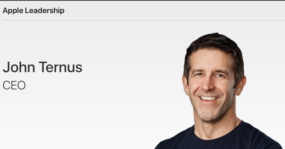 Apple leadership page updated as John Ternus becomes the new CEO – 9to5Mac