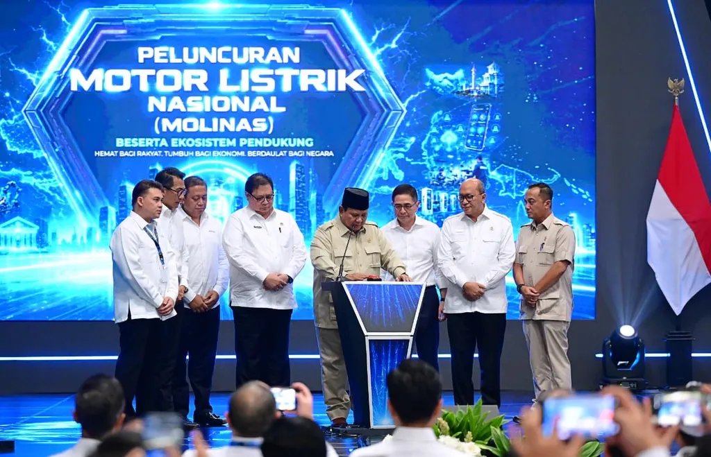 Launching the National Electric Motorcycle, Prabowo Offers 0 Percent Down Payment and Trade-Ins