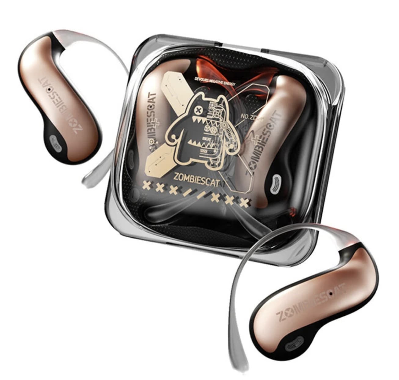 Zombies Cat B22: Bluetooth 6.0 Open-Ear Earphones with 14mm Drivers