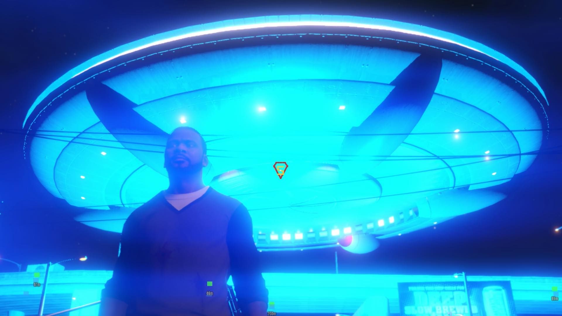 I put UFO sightings in Grand Theft Auto 5, though it didn’t quite go to plan