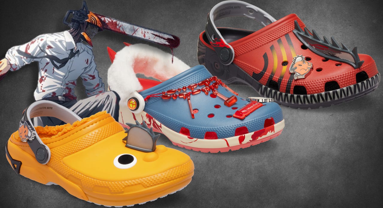 Pochita Is Being Turned Into a Croc — 4 Chainsaw Man Clog Designs Coming to Foot Locker This Fall