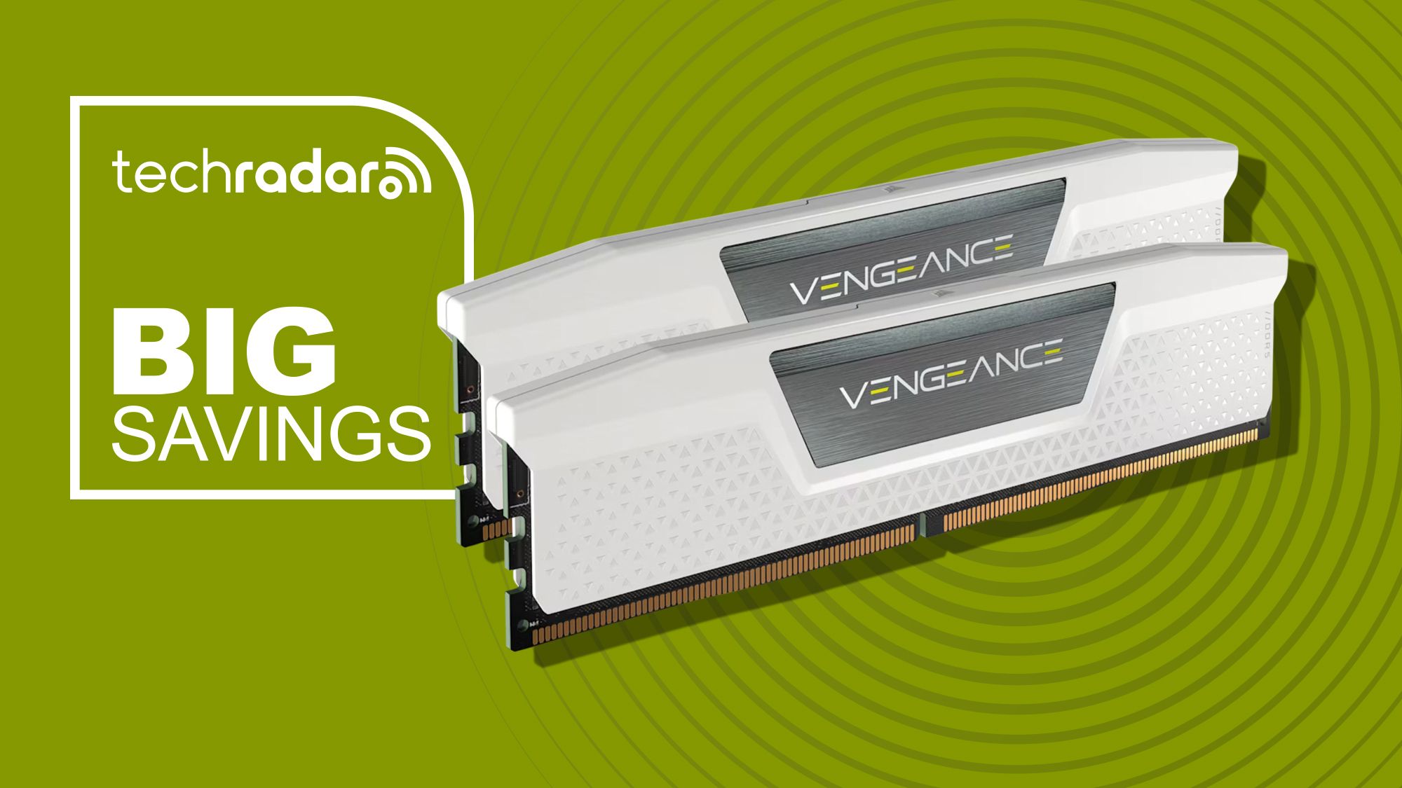 This 32GB white Corsair Vengeance DDR5 kit is $100 off in the big RAM sale