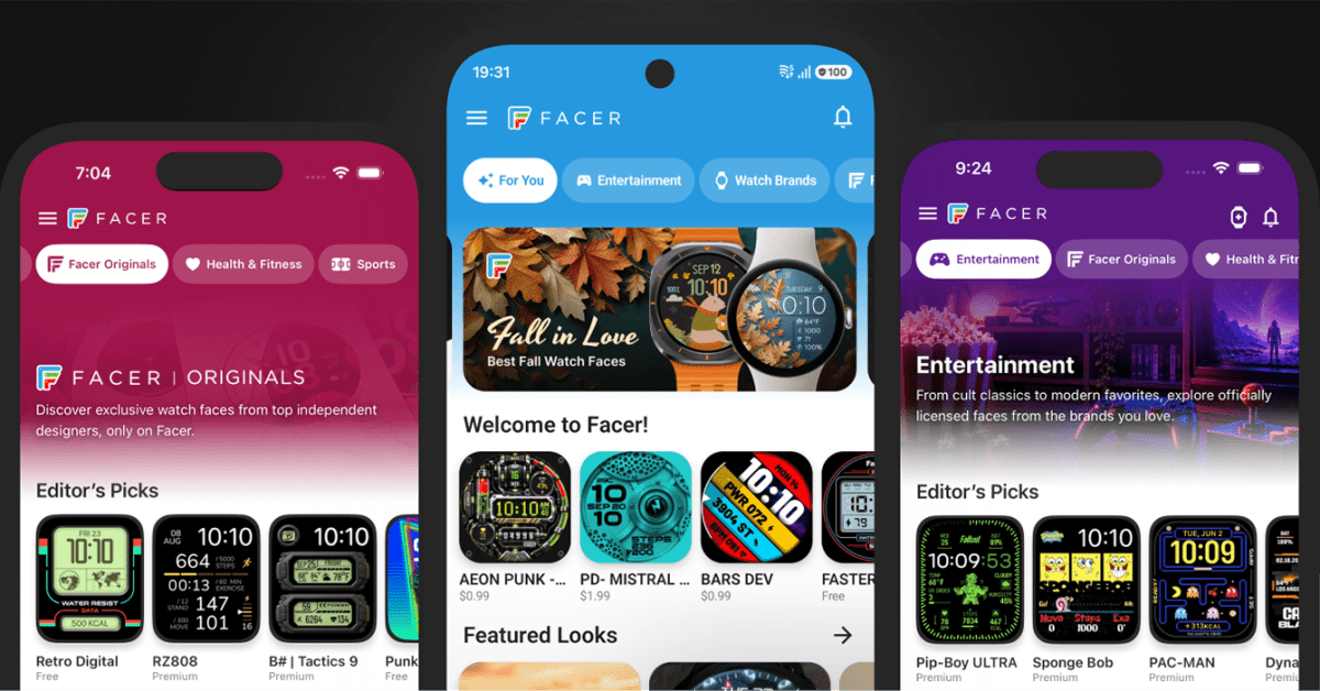 Facer revamps Wear OS watch face library, adding new styles from Timex and more