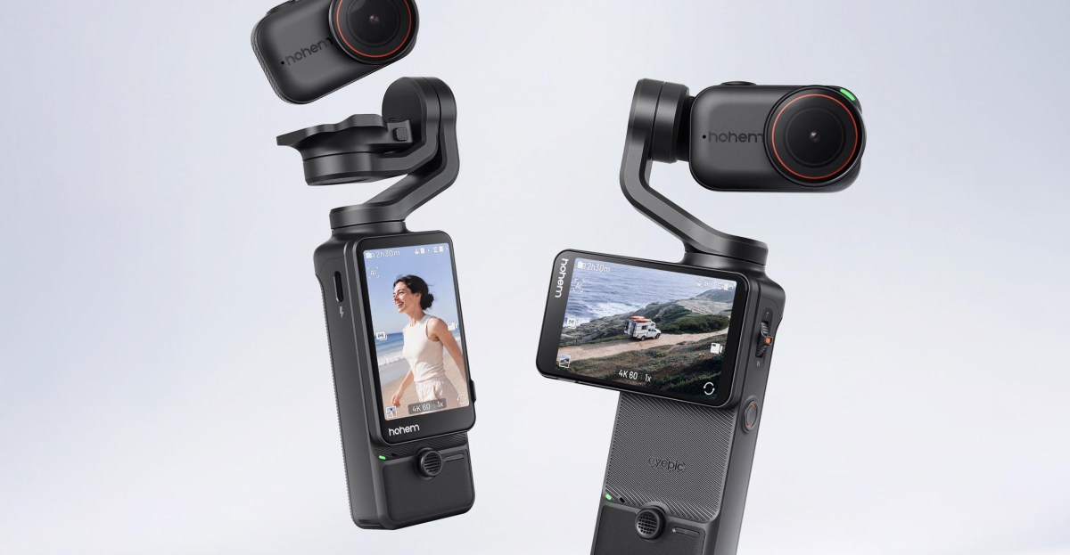 Hohem’s tiny steadycam has a removable action cam