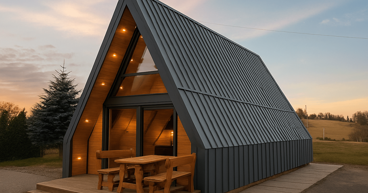 A-frame tiny house brings classic cabin charm to small living