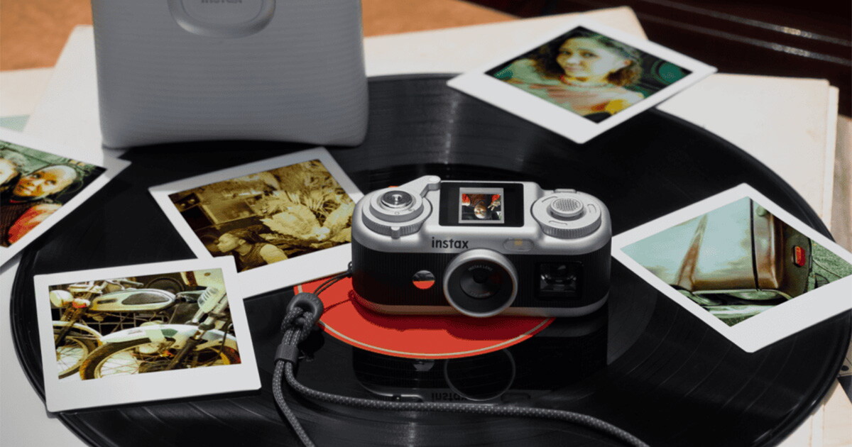 Instax camera fuses vintage analog vibe with pocket-size digital power