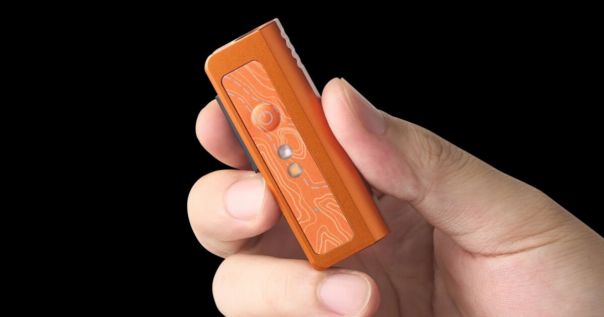 BIC-size mini flashlight carries its own blade & swappable driver