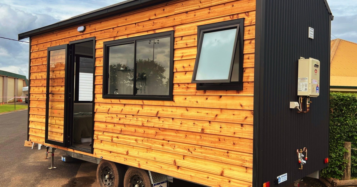 Two-person tiny house provides simplicity on a single floor