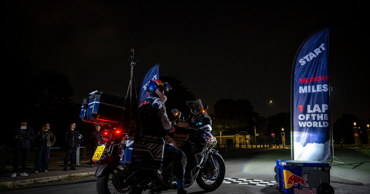 Did Triumph just tease the new Tiger 1200 on a world-record ride?