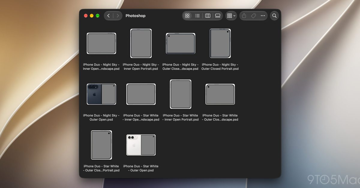 Apple updates Design Resources with iPhone Duo and iPhone 18 Pro product bezels – 9to5Mac