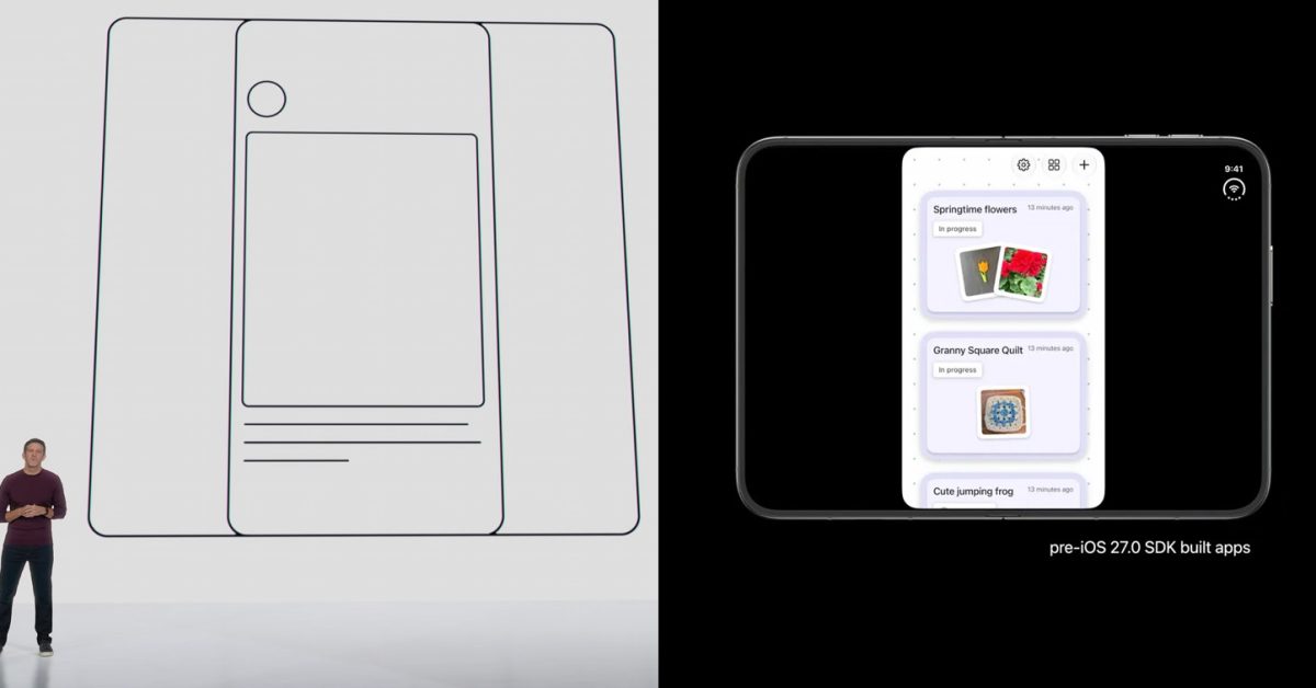 Apple made fun of Android apps on foldables, but iPhone Duo has the same problem [Gallery]