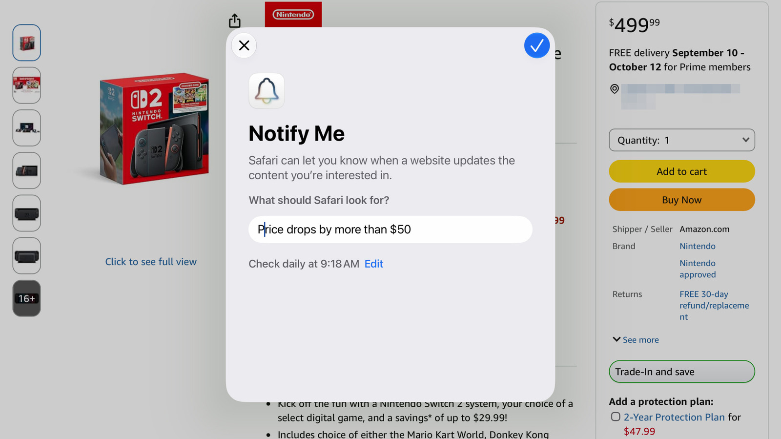 How to track prices with Safari’s Notify Me tool on iPhone, iPad and Mac – Engadget