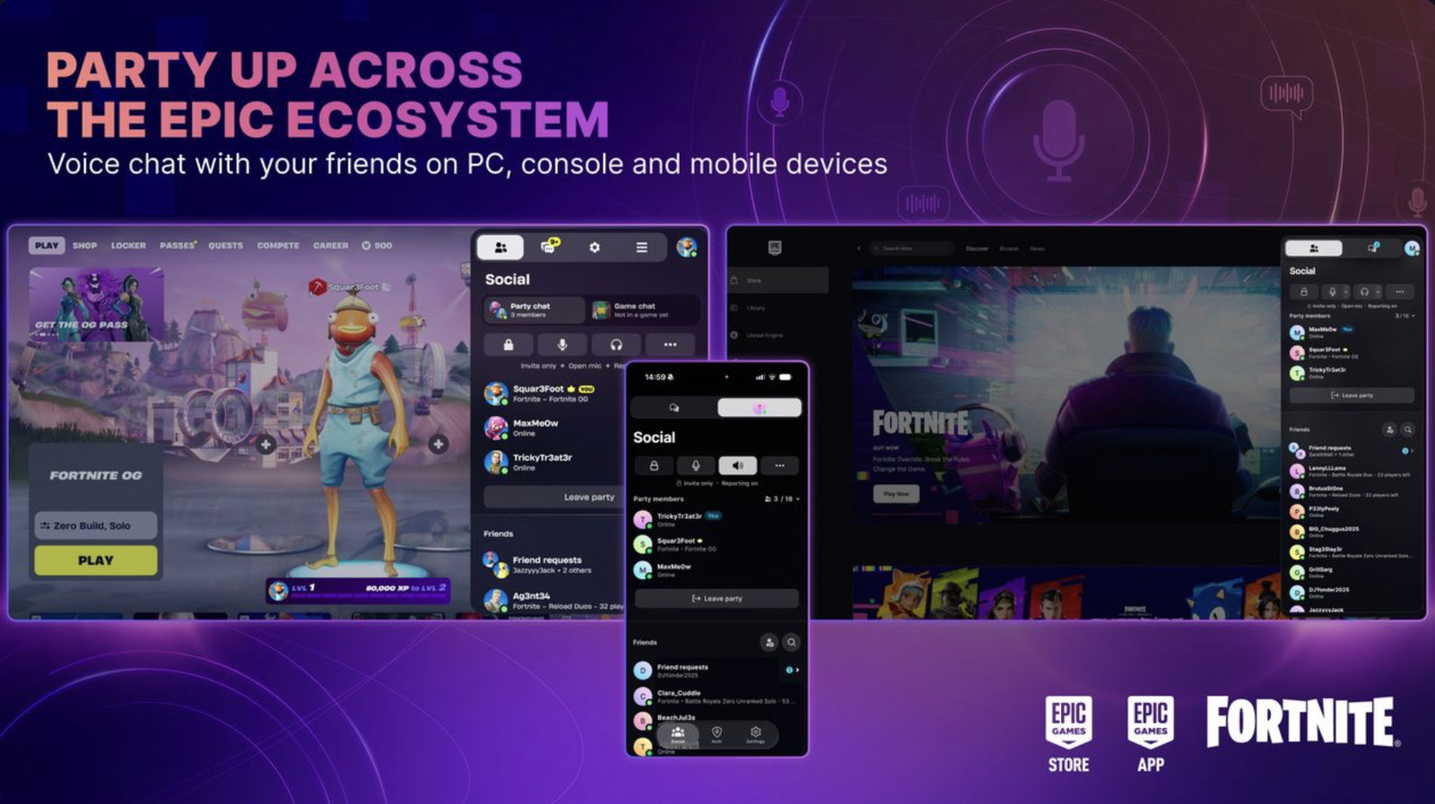 Epic Games brings cross-platform voice chat to Fortnite and its services – Engadget