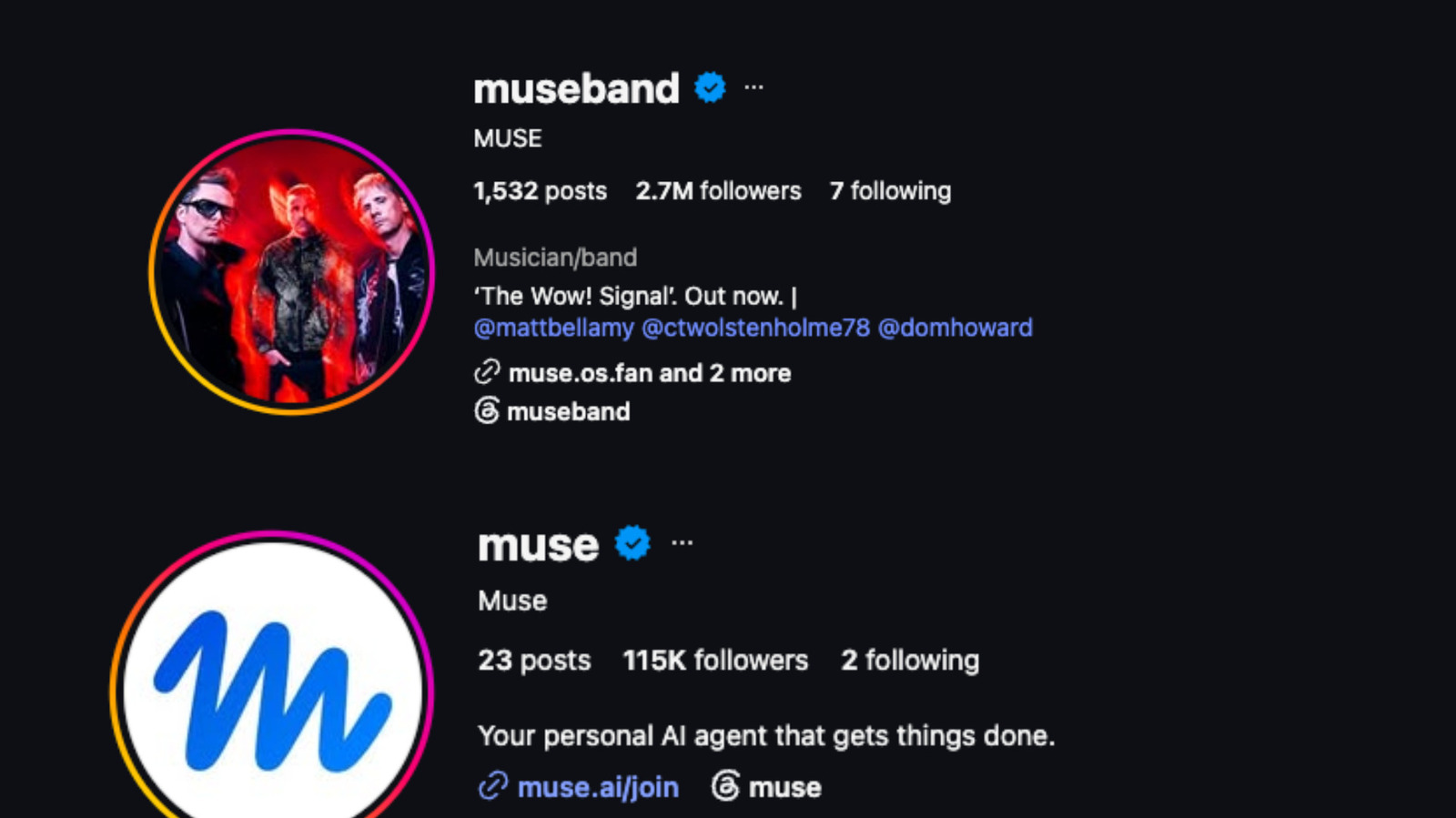 Muse, the band, lost its social media handles to Muse, Meta’s new AI agent – Engadget