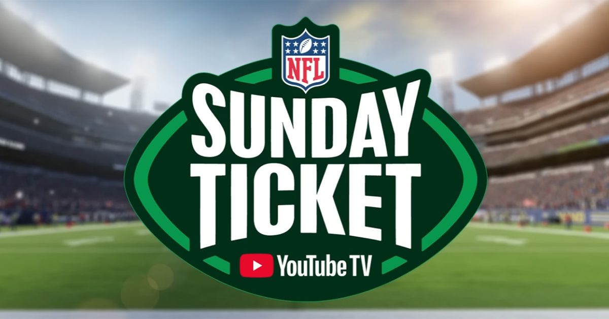 NFL Sunday Ticket is $204/year for YouTube Premium subscribers, nearly 60% off
