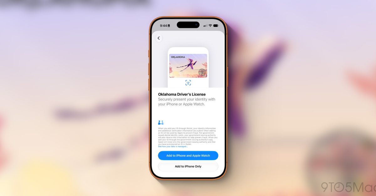 Apple Wallet driver’s license support launches in Oklahoma – 9to5Mac