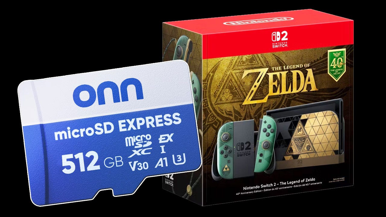 Walmart Has a 512GB Nintendo Switch 2 Memory Card for Just $75 With Hidden Coupon, 256GB for $37
