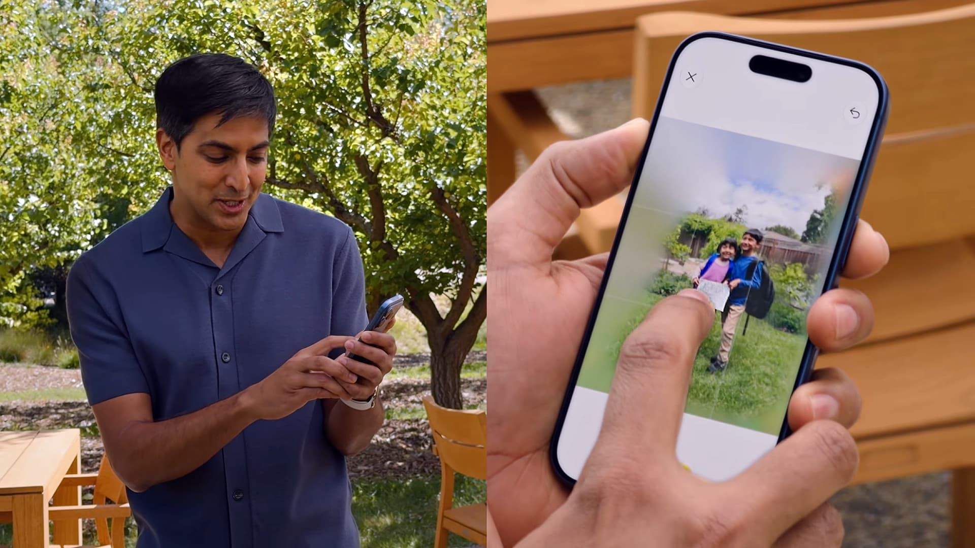 iOS 27’s Spatial Reframing tool hallucinates a complete stranger in photo — showing Apple’s new AI camera feature struggles with extreme perspective shifts