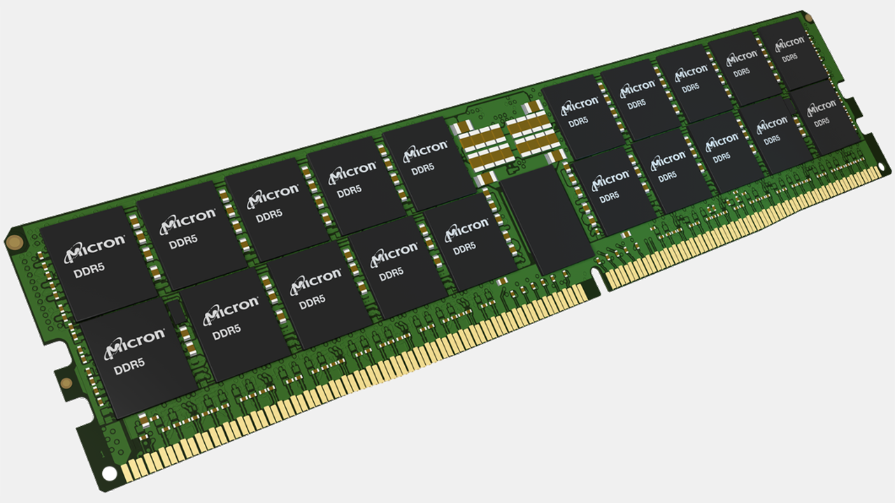Micron announces 512GB DDR5-9200 memory modules with 16W power draw — up to 12TB per server, claims 60% less energy-intensive than four 128GB modules