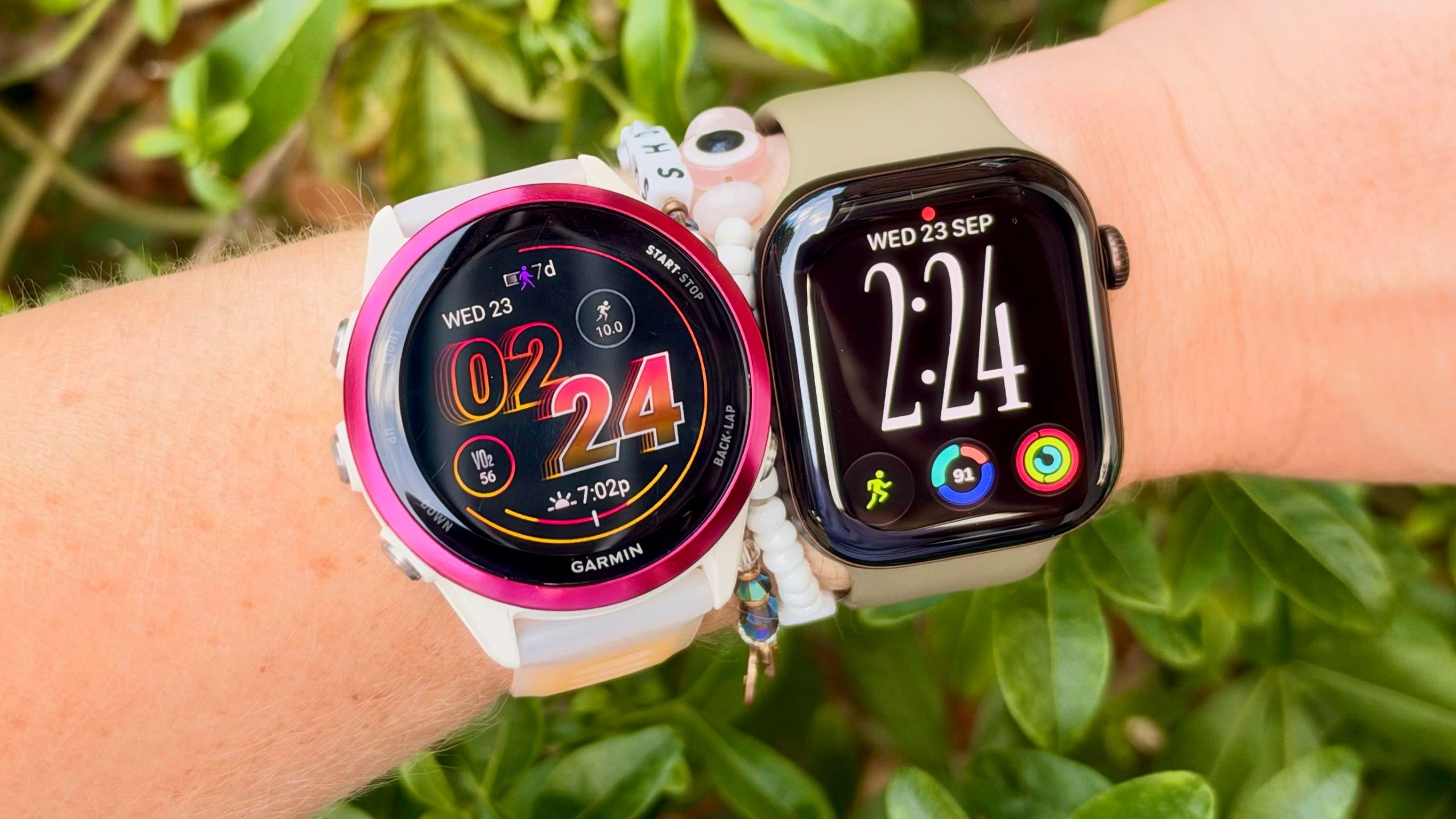 I walked 5,000 steps with the Apple Watch Series 12 and the Garmin Forerunner 570 — here’s which watch came out on top