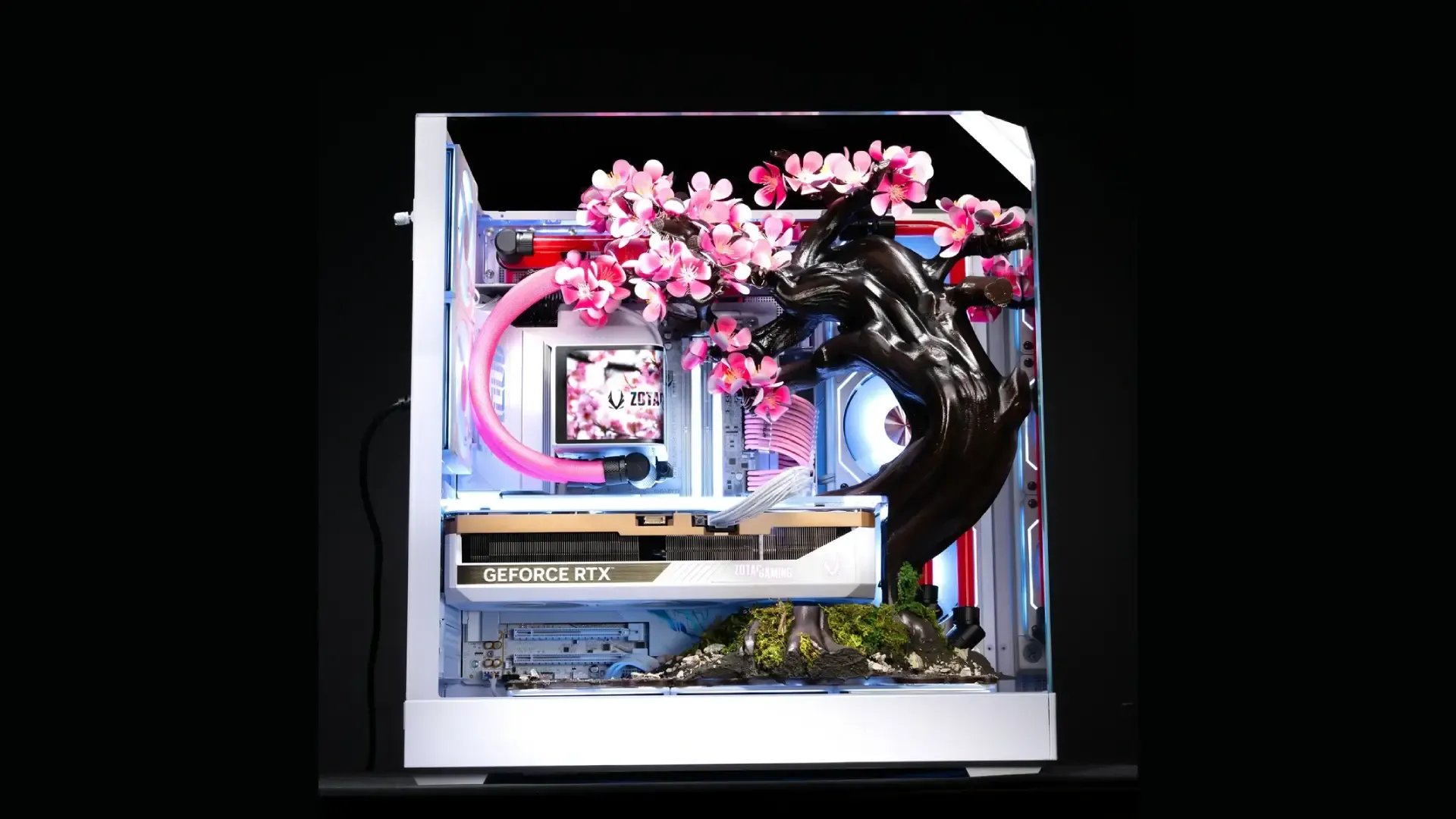 This custom PC with heat-reactive titanium-alloy flowers is yours for a mere $14,000
