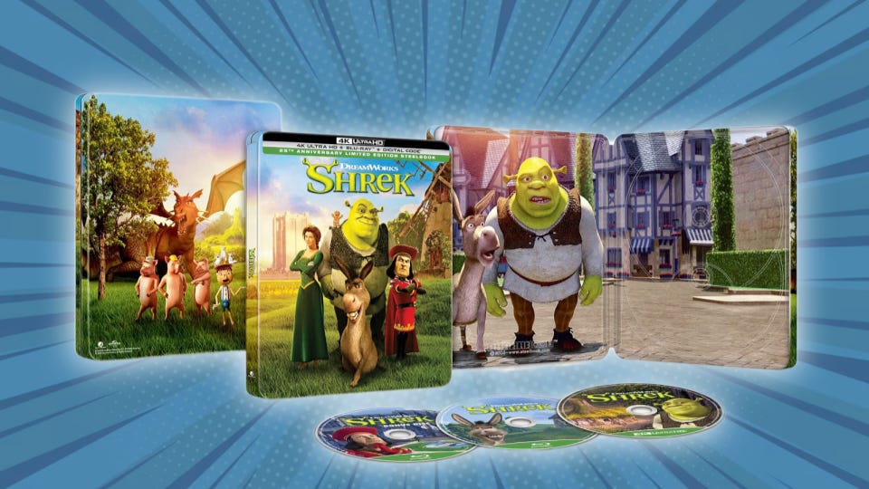 The Original Shrek Movie Is Getting a 4K Steelbook for Its 25th Anniversary, Includes Tons of Bonus Features