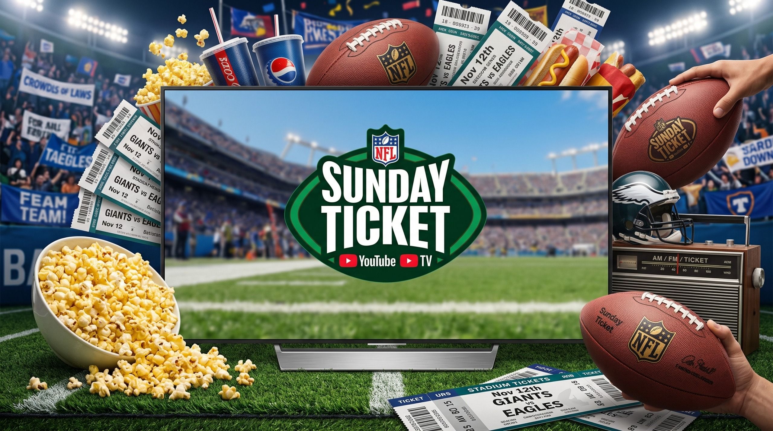 Watching the NFL just got cheaper — Best Buy has Sunday Ticket up to 51% off and big-screen TVs from $229