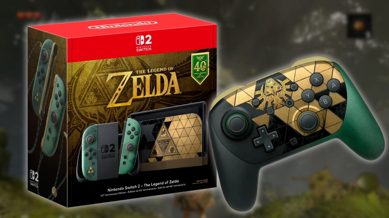 The Legend of Zelda 40th Anniversary Edition Nintendo Switch 2, Pro Controller, and Carrying Case Are Up for Preorder