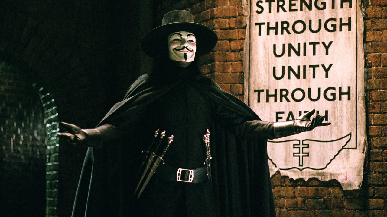 V for Vendetta Returns to Theaters for Its 20th Anniversary, and the Epic New Trailer Promises an Explosive Trip Back to Dystopian London
