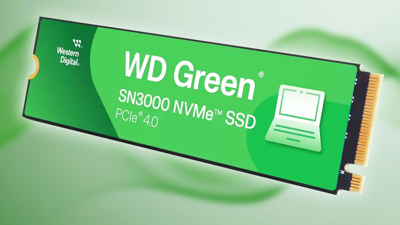 The WD Green SN3000 1TB PCIe 4.0 M.2 NVME Solid State Drive (SSD) Drops to $129 at Newegg, It’s PS5 Compatible With Caveats