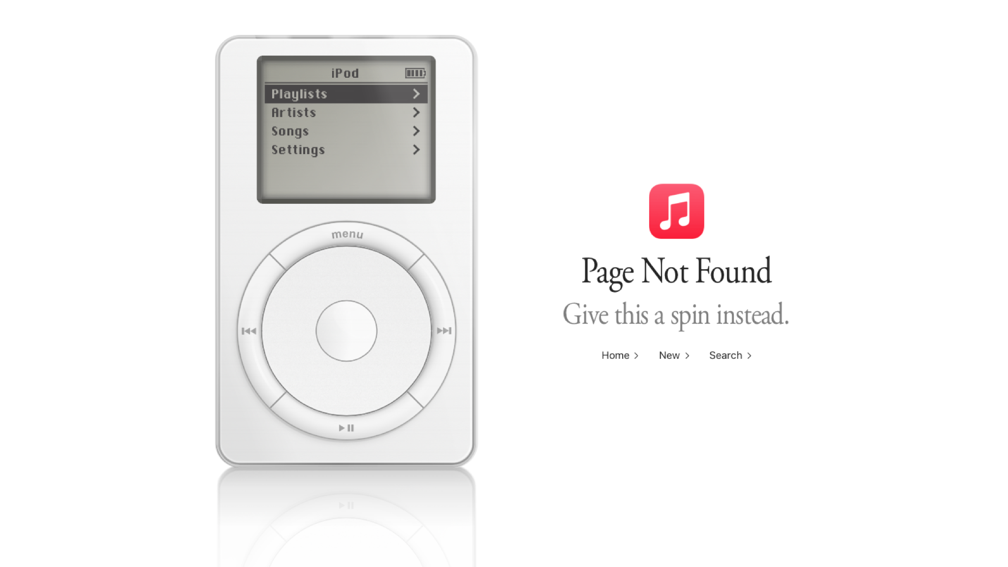This working first-gen iPod on the Apple Music site is about to take over my whole day