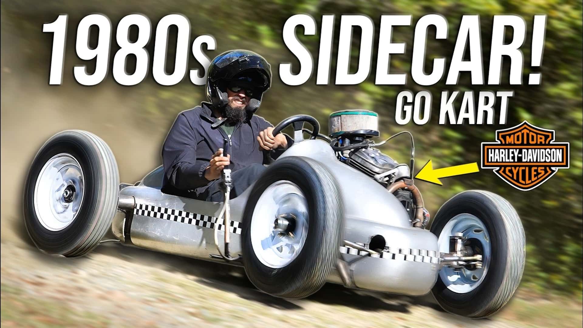 What Happens When You Build A Harley-Davidson Powered Land Speed Racer Out Of A…Sidecar?